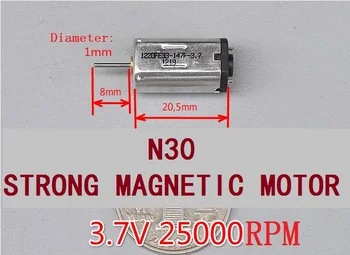  10PCS N30 3,7 v/na 0,2 A/25000RPM Vysokej Rýchlosti Micro DC Motor automatického zaostrovania Motor Pre Digitálny Fotoaparát