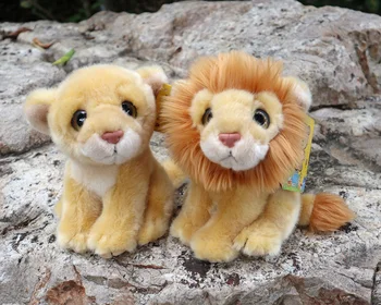  18 CM Cute Lion Plyšové Hračky Levice, Oblečenie pre Bábiky Simulácia plyšáka Hračky Pre Deti, Vianoce & Narodeninám