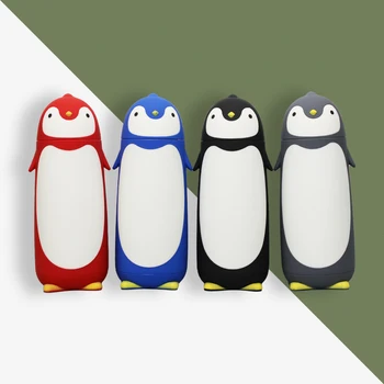  1pc Tvorivé Penguin Dvojité Sklo Pohár Vody Anti-scalding Izolačné Sklo Pohár Vonkajšie Pitnej Pohár Pre Deti