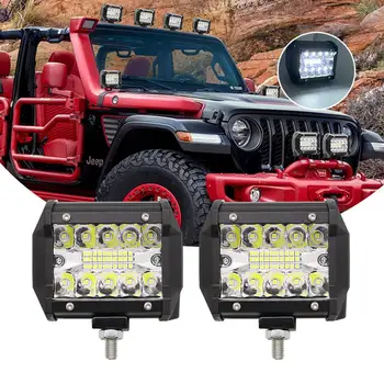 2 ks 60W LED Pracovné Svetlo Bar Mieste Povodní Combo Jednotky, Offroad Hmlové Svietidlo SUV ATV, UTV LED Svetlo Bar