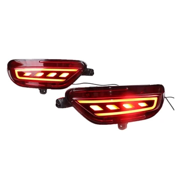  3-V-1 Funkcie Nárazníka LED Svetlo Zadné Hmlové Svietidlo Brzdové Svetlo Dynamické Zase Signál Reflektor pre Mazda CX-5 CX5 2017 - 2020