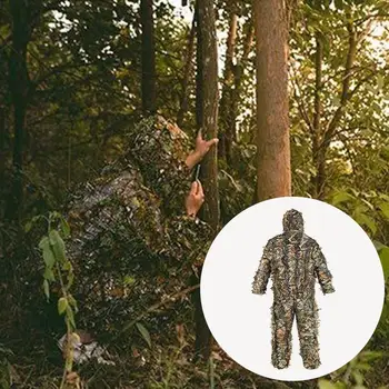  3D Leaf Bionic Ghillie Suit Birdwatch Birding Vyhovovali Vonkajšie Javorový List Kamufláž Oblečenie Fotografie Skryté Kamufláž Oblek