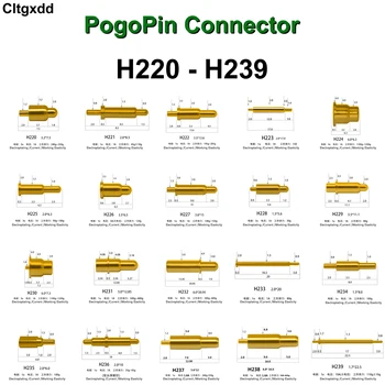  5 KS H220-H239 1A 1.8 A 3A Pogo pin konektor pogopin Batérie Pružinou Kontakt SMD ihly PCB Test Sonda 3.2 2.0 3.5 3.6 6.0
