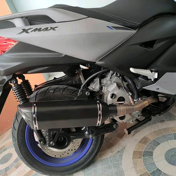  51mm Plný Výfukové Systémy Motocykel Prednej strane Rúry Upravené Uniknúť Moto Motokros Sklzu na YAMAHA YZF XMAX300 XMAX 300 XMAX250