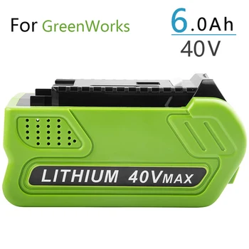  6.0 Ah 40V 29472 Lítiová Batéria Náhradná pre GreenWorks 40V G-MAX Li-ion Batéria 29472 29462 2901319 Náradie
