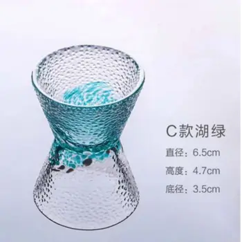  60ML 2.1 OZ Japonské tradičné teacup záujme sklo pohár