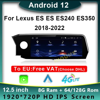  Android 12 8+128G autorádia GPS Navigácie Multimediálny Prehrávač CarPlay Autoradio Stereo Pre Lexus ES ES200 ES250 ES350 ES300H