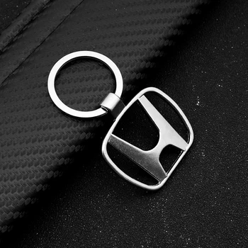  Auto Odznak Duté Styling Keychain Kovové keyRing Príslušenstvo Pre Honda Civic Dohodou Jazz Fit CRV Mugen Odyssey MESTO HRV Dio 250RR
