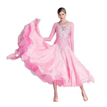  B-18420 Národná norma elegantné tanečnej súťaže šaty, vlastný spoločenský tanec šaty na predaj