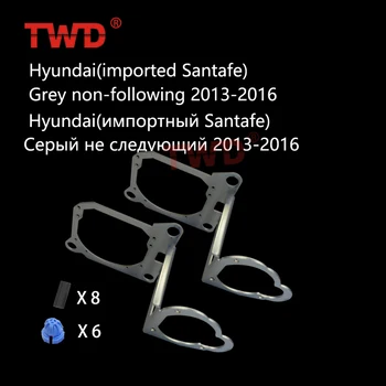  BSSPHL Auto-Styling Rám Adaptér modul DIY Držiak Držiak pre Hyundai (Import Santafe)Sivá IX45 2013-2016 Č-AFS