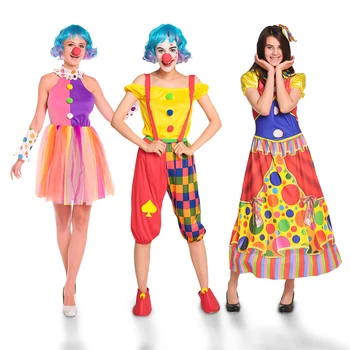 Dospelé Ženy, Oblečenie, Kostýmy Zábavné Halloween Cirkus Naughty Harlequin Jednotné Maškarný Kostým súťaž: Cosplay pre Klaun Kostým