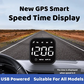  Head Up Display LED Auto Rýchlomer Smart Digitálny Budík Pripomienka GPS HUD Auto Príslušenstvo pre Univerzálnu Auto