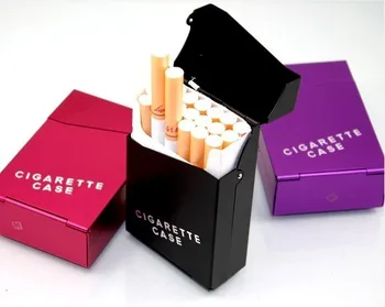  Hliníkové zliatiny cigariet poľa môže dať 20 ks z Hliníkovej zliatiny Cigariet Prípade