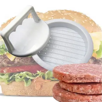  Hovädzie mäso Gril Hamburger Stlačte Patty Maker Plesní, Plesne Nástroj Kuchyňa Okrúhly Tvar burger Stlačte Potravín-Stupeň ABS Hamburger Mäso Stlačte