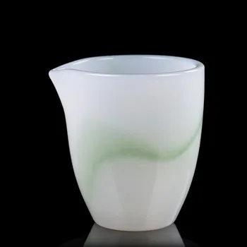  Jade Zelená Reálnej Pohár Atrament Maľovanie Poháre Master Teacup 250ml Čínskej Kung-Fu Čaj Nastaviť Teaware Príslušenstvo Káva Hrnček na Čaj Maker Plavidlá