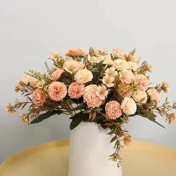  Jedenásť Klinček Imitácia Svadobné Kytice A Plot Kvet Nordic Domova Svetlo Luxusné Umelé Kvety Simulácia Rastlín