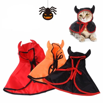  Jednofarebné Psa Halloween Kostým francúzsky Buldog Plášť Festival Mačka Oblečenie Pet Položky Krajky-Up Golier Sprievodca Oblečenie pre domáce Zvieratá