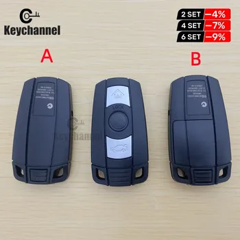  Keychannel 5/10/20pcs 3 Tlačidlo Smart Auto Tlačidlo Remote Shell Fob Prípade pre BMW 3 5 Serie X1 X3 X5 X6 Vozidla 315/433/868 Tlačidlo Shell