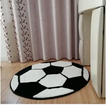  Kolo tvarované basketbal rohože koberce dekoratívne futbal vzor koberec proti sklzu mat baseball mat poschodí pad
