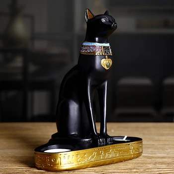  Kreatívne Egyptský mačka živice ozdoby Moderného Umenia Ručné Remeslá Socha Dekorácie Sviečkový dekorácie, ozdoby
