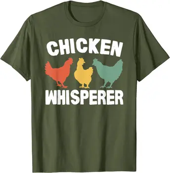  Kuracie Whisperer Zábavné Vintage T-Shirt Mens Nafúkaný T Shirt Zábavné Sarkastický Neslušné, Čaj Veselý Dospelých Humor Otec Vtip