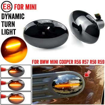  LED Dynamický Zase Signál Lampa Pre Mini Clubman R55 Cooper R56 R57 Kupé R58 označenie špecifického rizika r59 Auto Strane Blatník smerové Svetlo Bočné Obrysové Svietidlo