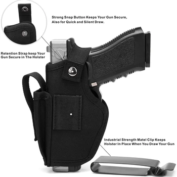  Lov Vľavo a Vpravo Gun Puzdro Taktický Boj TABÚĽ Univerzálny Skryté Pištole Puzdro pre Glock 17 M9