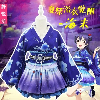  lovelive yukata cosplay každodenné ženy Haiwei Mayime letný festival prebudenie krátke a kostým cos yukata
