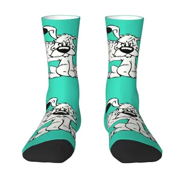  Manga Asterix A Obelix Dogmatix Mužov Posádky Ponožky Unisex Cool 3D Tlač Roztomilý Pes Šaty Ponožky