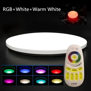  Moderné Farebné RGB+Studená Biela+Teplá Biela 2.4 G RF Diaľkové Ovládanie, LED Stropné svietidlo Stmievateľné Smart Stropné Svietidlo Pre Obývacie