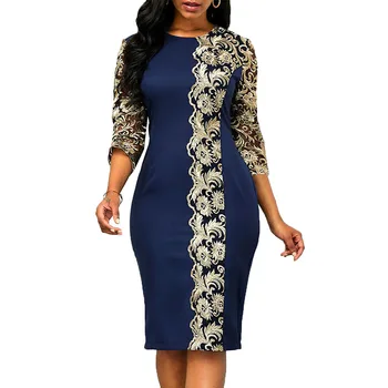  Modrá Bodycon Šaty Afriky Šaty Pre Ženy Oblečenie Afrike Šaty Nové Dashiki Dámske Oblečenie Ankara Plus Veľkosť Šaty, Párty Šaty