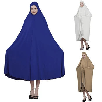  Moslimské Ženy Veľké Režijné Hidžáb Oblečenie Islamskej Úplné Pokrytie Modlitba Abaya Khimar Arabská Šatka Šaty Uctievanie Turecko, Blízky Východ Nové