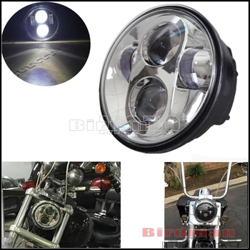  Motocykel Retro LED Predného Svetlometu Vysoké/Nízke Lúč Projektora Svetlomet Pre Harley Sportster Dyna Softail Breakout Cafe Racer