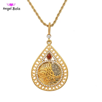  Na blízkom Východe Islamu, Moslimov, Nové Šperky Arabských Darčeky Blízkom Východe Šperky Veľkoobchod Red Crystal Alah Prívesok a Náhrdelníky pre Ženy