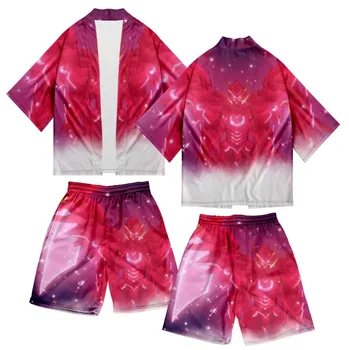  Nové Letné 3D High School DxD Kimono T-Shirt Muži Ženy Cardigan Harajuku Štýl Bežné Hip Hop Chlapca/Dievča je v Pohode Súpravy Oblečenie