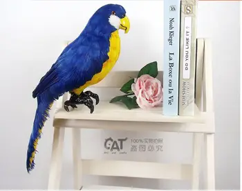 nové modrého papagája model simulácie papagáj vták pevný model remeselné dar, o 45x12x22cm s2920