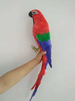  nové veľké simulácia red&blue papagáj hračka pena&perie veľký papagáj model o 65 cm