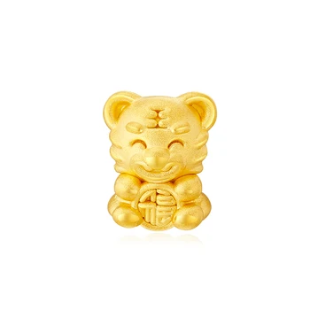  Nový Príchod 24K Žlté Zlato Náramok Ženy 999 Zlato FU Náramok Tiger