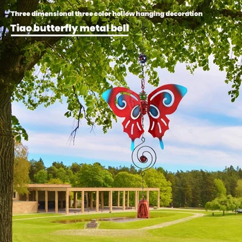  Pastorálna Štýl Duté Motýle Zvonkohry Módne Remeselné Ornament Vonkajšie Záhradné Dekorácie