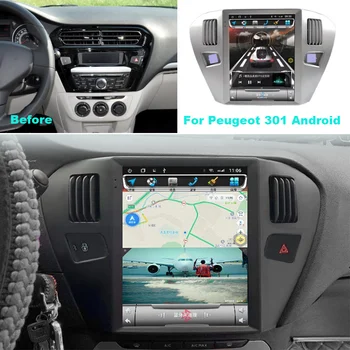  Pre Peugeot 301 Android Prehrávač Car Stereo Rádio magnetofón Multimediálne Video Prehrávač, GPS Navigáciu 4G WIFI DSP Bluetooth