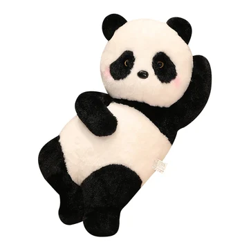  Roztomilé Mäkké Panda Plyšové Hračky Kawaii Spánku Panda Plyšové Hračky Cartoon Plyšáka Plyšový Vankúš Sofa Vankúš Izba Dekor Dieťa Dieťa Darček