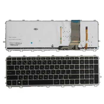  Ruský RU Klávesnica pre notebook HP 17 15 17T 15T 15T-J 15Z-J 15t-j000 15z-j000 strieborný rám s podsvietený