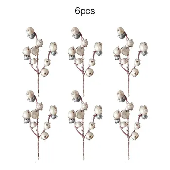  Simulácia Berry Stonky Rastliny Ginkgo Sušené Kvety Ice Zrna Ovocie Pobočky Jane Európskej Dekorácie Vianočné Ozdobné Foto Prop
