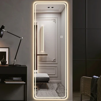  Smart Kúpeľňa Zrkadlo Aestheti Celej Dĺžke Chodby Veľké Poschodí Zrkadlo Kvalitné Biele Espelho Redondo Domáce Zdobenie Položiek