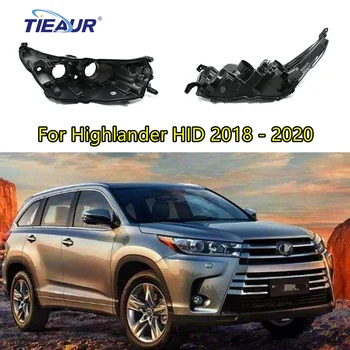  Svetlomet Podklad Základná Plastová Čierna Pre Highlander HID 2018 2019 2020 Svetlometu Bývanie Auto Auto Príslušenstvo Náhradné Diely