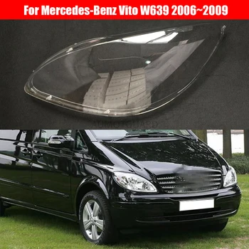  Svetlometu Objektív Pre Mercedes-Benz Vito W639 2006~2009 Svetlomet Náhradný Kryt Prednej Auto Light Auto Shell