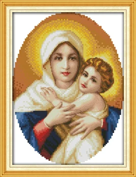  Svätá Matka & Svätý Don(5) Cross stitch súpravy 14ct biela 11ct Tlač Maľby, Výšivky HOBBY Ručné Vyšívanie Domova Ricamo