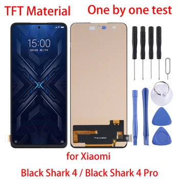  TFT Materiál LCD Displej a Digitalizátorom. Úplné Zostavy pre Xiao Black Shark 4 / Black Shark 4 Pro