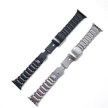  Titánové zliatiny Nerezovej ocele Pracky Popruhu Pre Apple Hodinky kapela 44 mm 42mm 40 mm 38 mm Pre iWatch série 6 5 4 Náramok watchhband