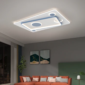  Ultra-Tenký LED Luster S Diaľkovým Pre Spálne, Obývacia Izba, Kuchyňa Villa Reštaurácia Galéria Foyer, Krytý Domov Osvetlenie